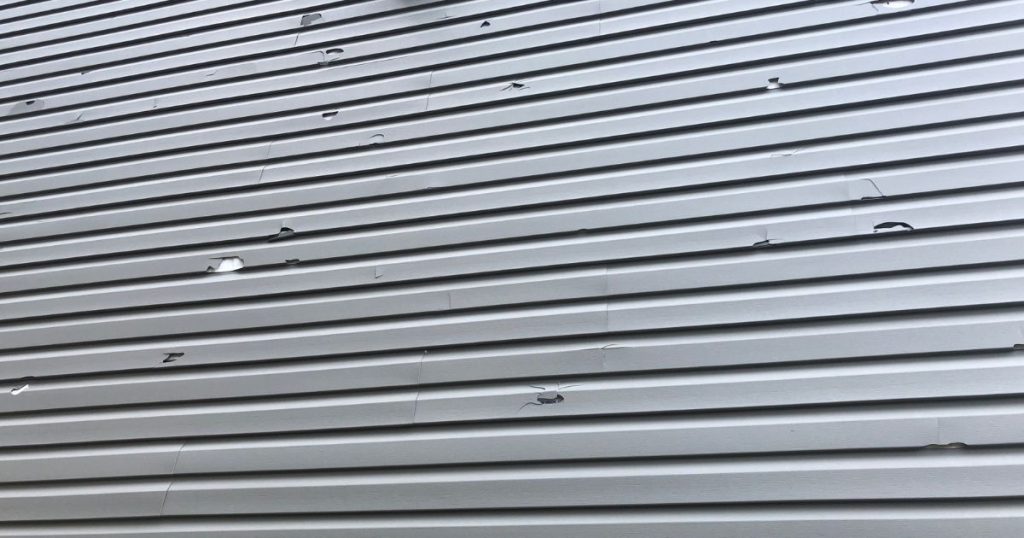 Hail Damage on Siding
