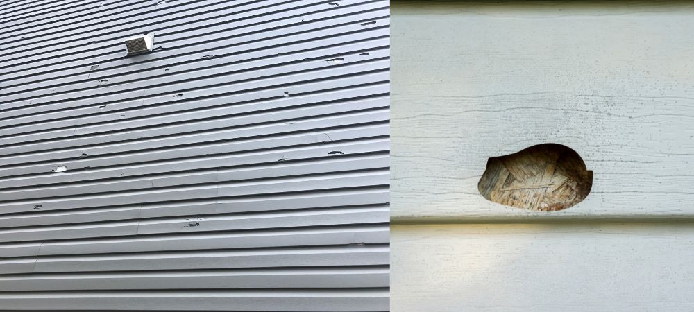 The Dangers of Hail Damage to Wood Siding