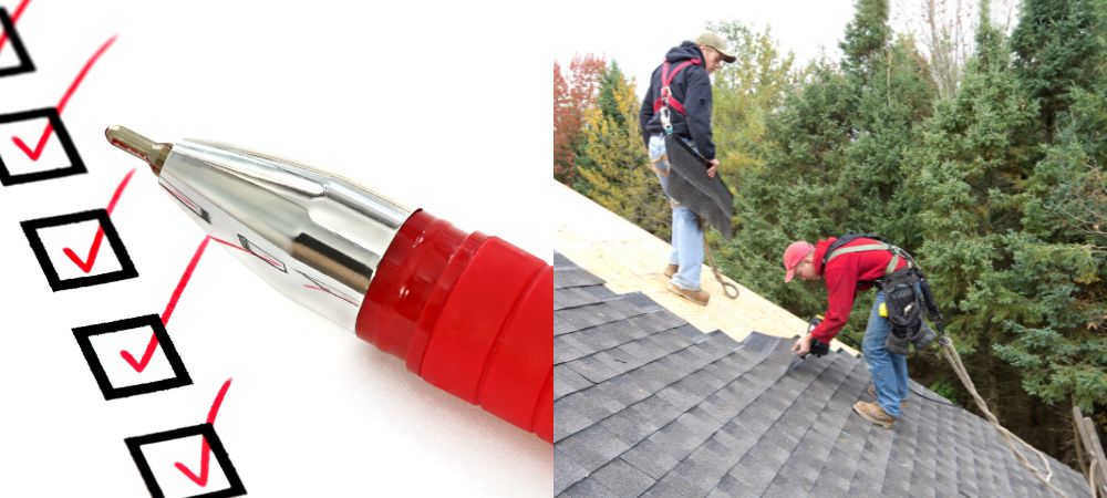 roofing issues checklist
